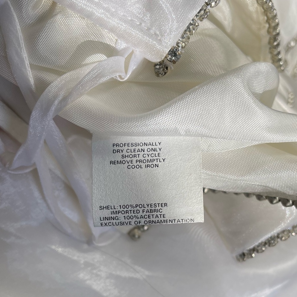 Vintage Jessica McClintock GUNNE SAX strapless Wedding Dress - Picture 8 of 9
